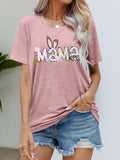Easter MAMA Graphic Round Neck T-Shirt - Trendsi - Flyclothing LLC