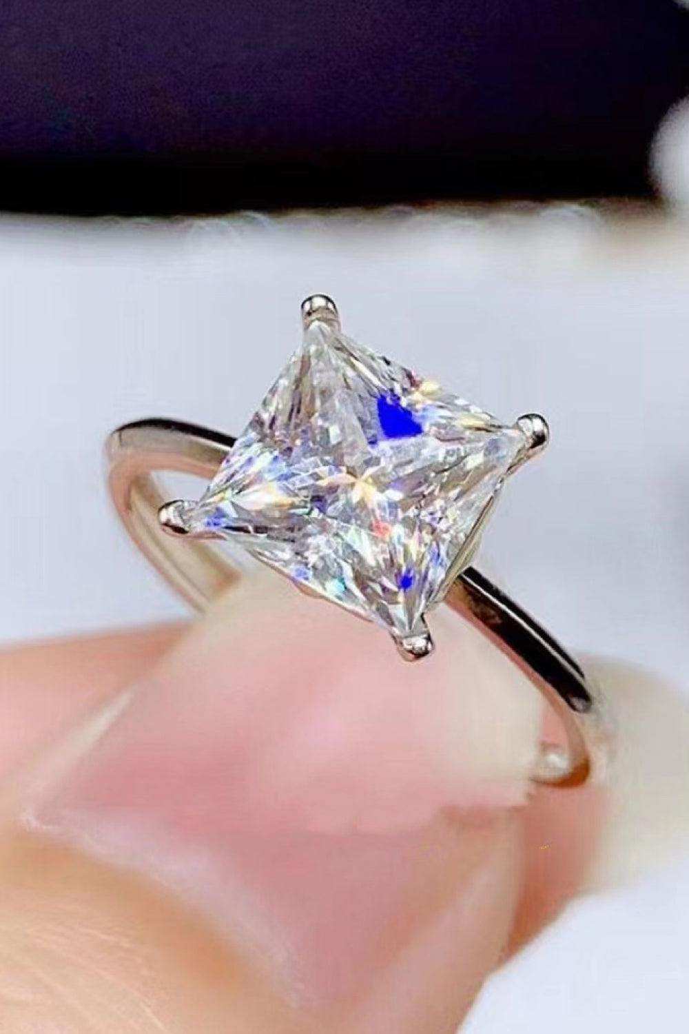 5 Carat Moissanite Solitaire Ring - Trendsi - Flyclothing LLC