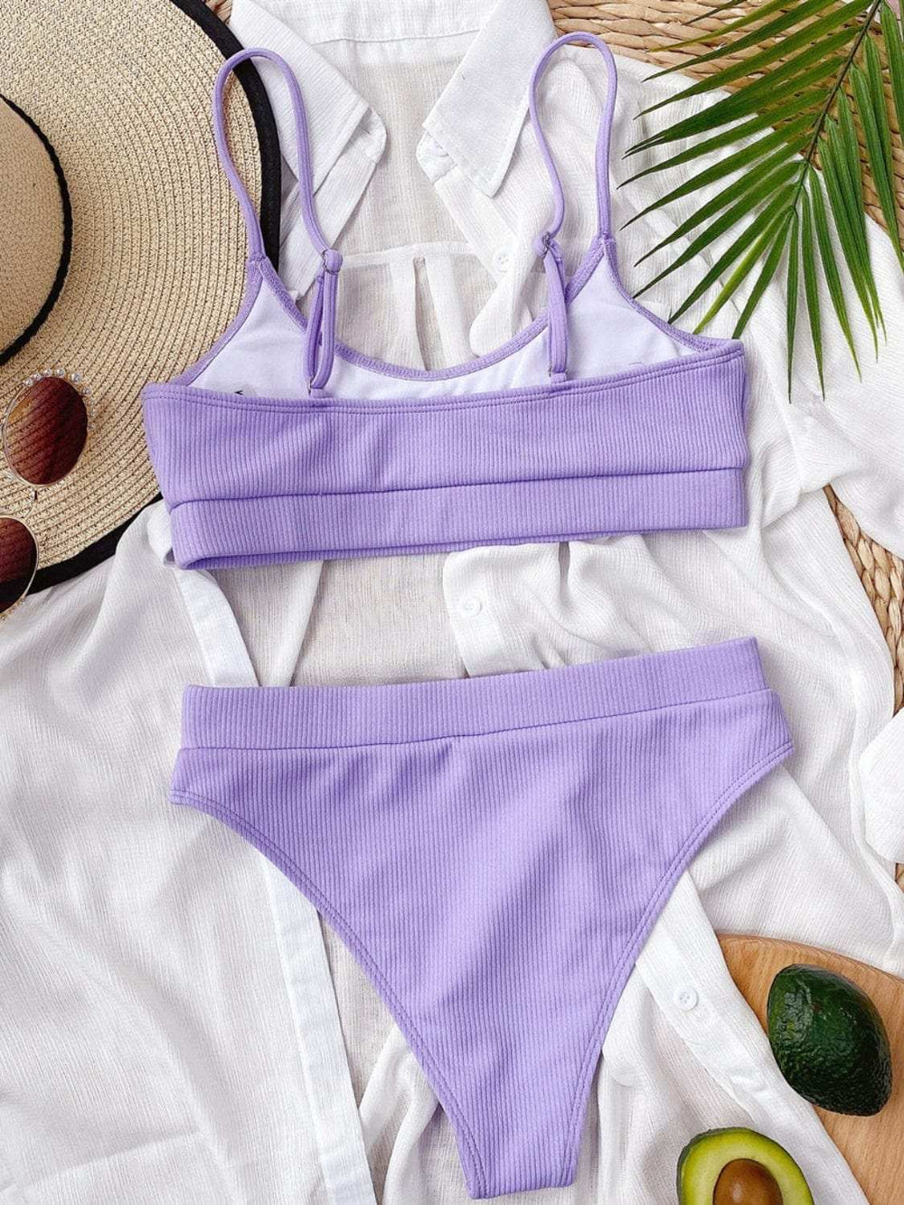 Scoop Neck Spaghetti Strap Two-Piece Swim Set - Trendsi - Flyclothing LLC