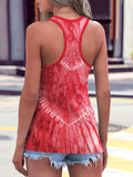 Tie-Dye Scoop Neck Wide Strap Tank - Trendsi - Flyclothing LLC