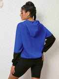CASUAL Graphic Two-Tone Hoodie - Trendsi - Flyclothing LLC