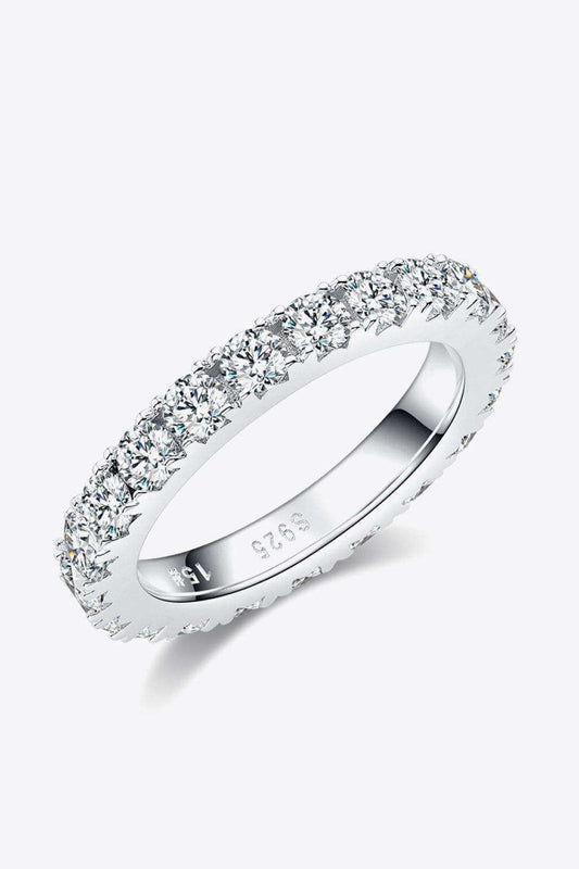2.3 Carat Moissanite 925 Sterling Silver Eternity Ring - Trendsi - Flyclothing LLC