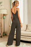 Scoop Neck Spaghetti Strap Jumpsuit with Pockets - Trendsi - Flyclothing LLC