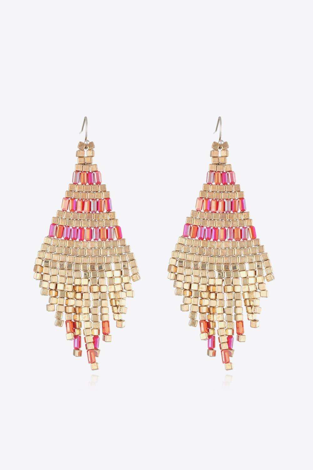 Beaded Dangle Earrings - Trendsi - Flyclothing LLC