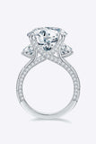 8.6 Carat Moissanite Platinum-Plated Ring - Trendsi - Flyclothing LLC