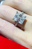 5 Carat Moissanite Platinum-Plated Ring - Trendsi - Flyclothing LLC