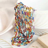 Titanium Steel Oil Drip Chain Bracelet - Trendsi - Flyclothing LLC