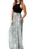 Empire Waist Sleeveless Dress with Pockets - Trendsi - Flyclothing LLC
