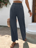 Full Size High Waist Wide Leg Pants - Trendsi - Flyclothing LLC