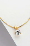 Show Off 1 Carat Moissanite Pendant Necklace - Trendsi - Flyclothing LLC