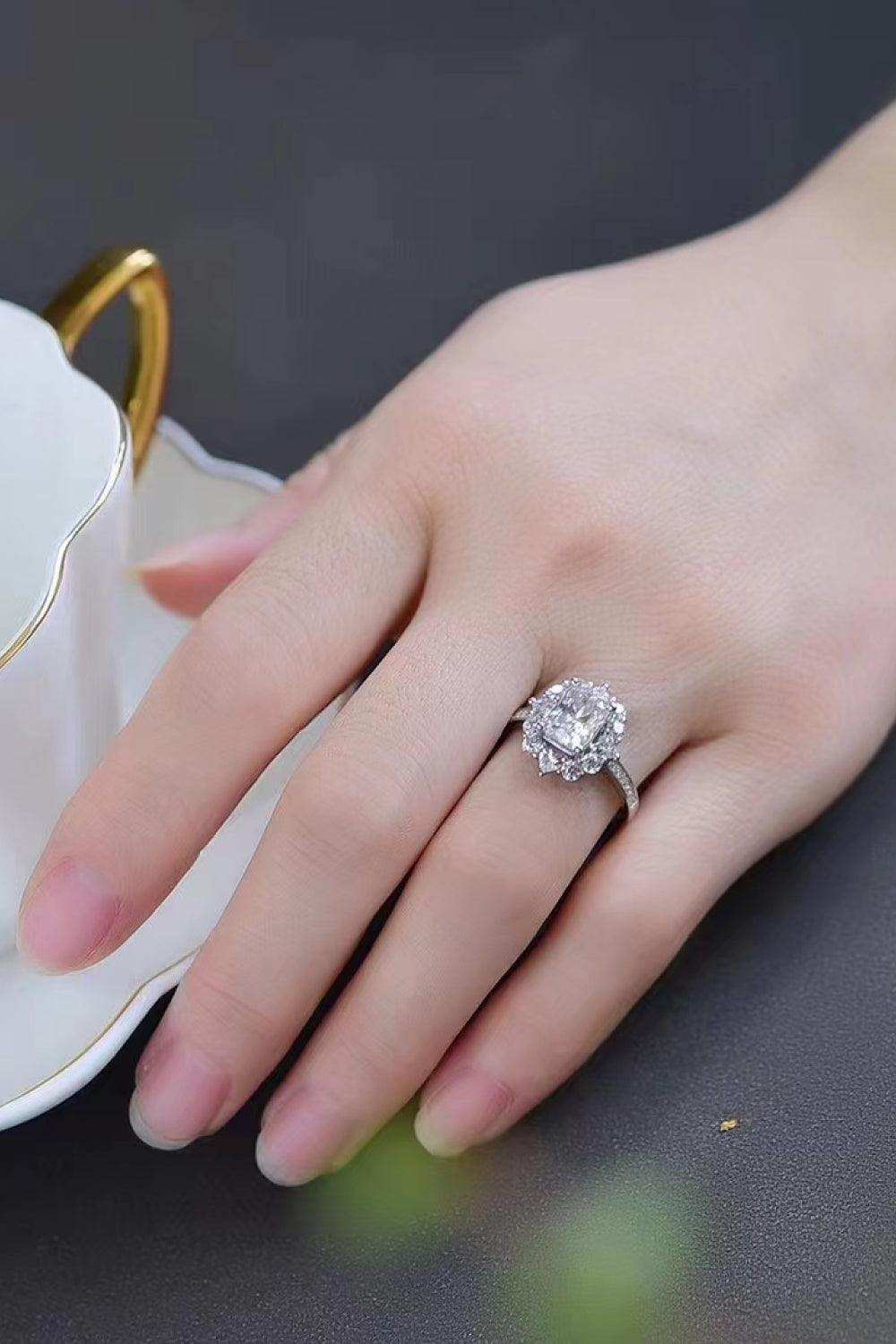 Need You Now 2 Carat Moissanite Ring - Trendsi - Flyclothing LLC