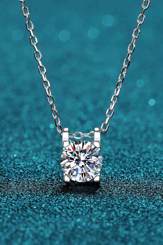 Moissanite 925 Sterling Silver Necklace - Trendsi - Flyclothing LLC