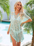 Multicolored Openwork Tassel Slit Cover-Up - Trendsi - Flyclothing LLC