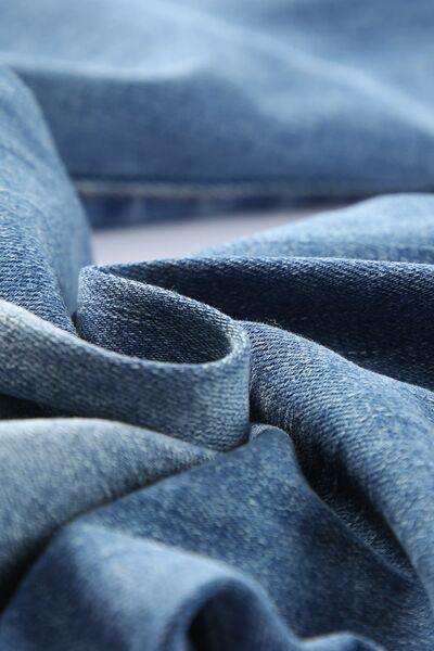 Leopard Distressed Pocketed Straight Jeans - Trendsi - Flyclothing LLC