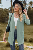 Open Front Long Sleeve Cardigan - Trendsi - Flyclothing LLC