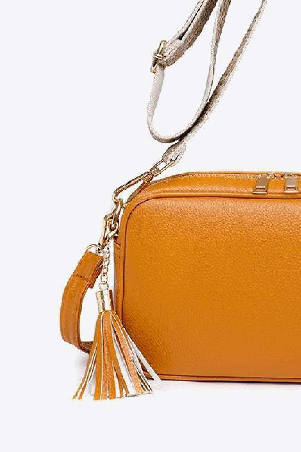 PU Leather Tassel Crossbody Bag - Trendsi - Flyclothing LLC