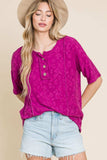 BOMBOM At The Fair Animal Textured Top - Trendsi - Flyclothing LLC