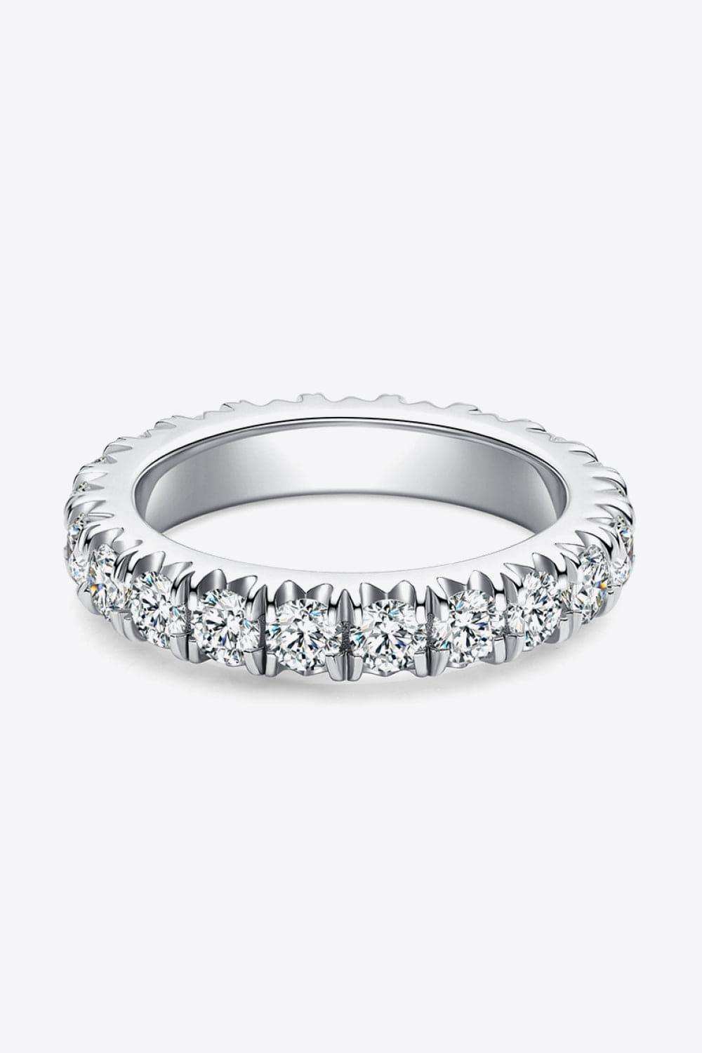 2.3 Carat Moissanite 925 Sterling Silver Eternity Ring - Trendsi - Flyclothing LLC