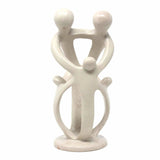 Natural Soapstone Family Sculpture - 2 Parents, 3 Children - Smolart - Smolart - Flyclothing LLC