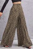 Animal Print High-Rise Culottes - Trendsi - Flyclothing LLC