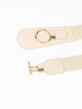 PU Elastic Wide Belt with Alloy Buckle - Trendsi - Flyclothing LLC