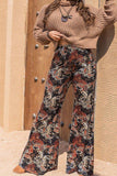 Plus Size Printed Wide Leg Long Pants - Trendsi - Flyclothing LLC