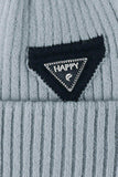 HAPPY Contrast Beanie - Trendsi - Flyclothing LLC