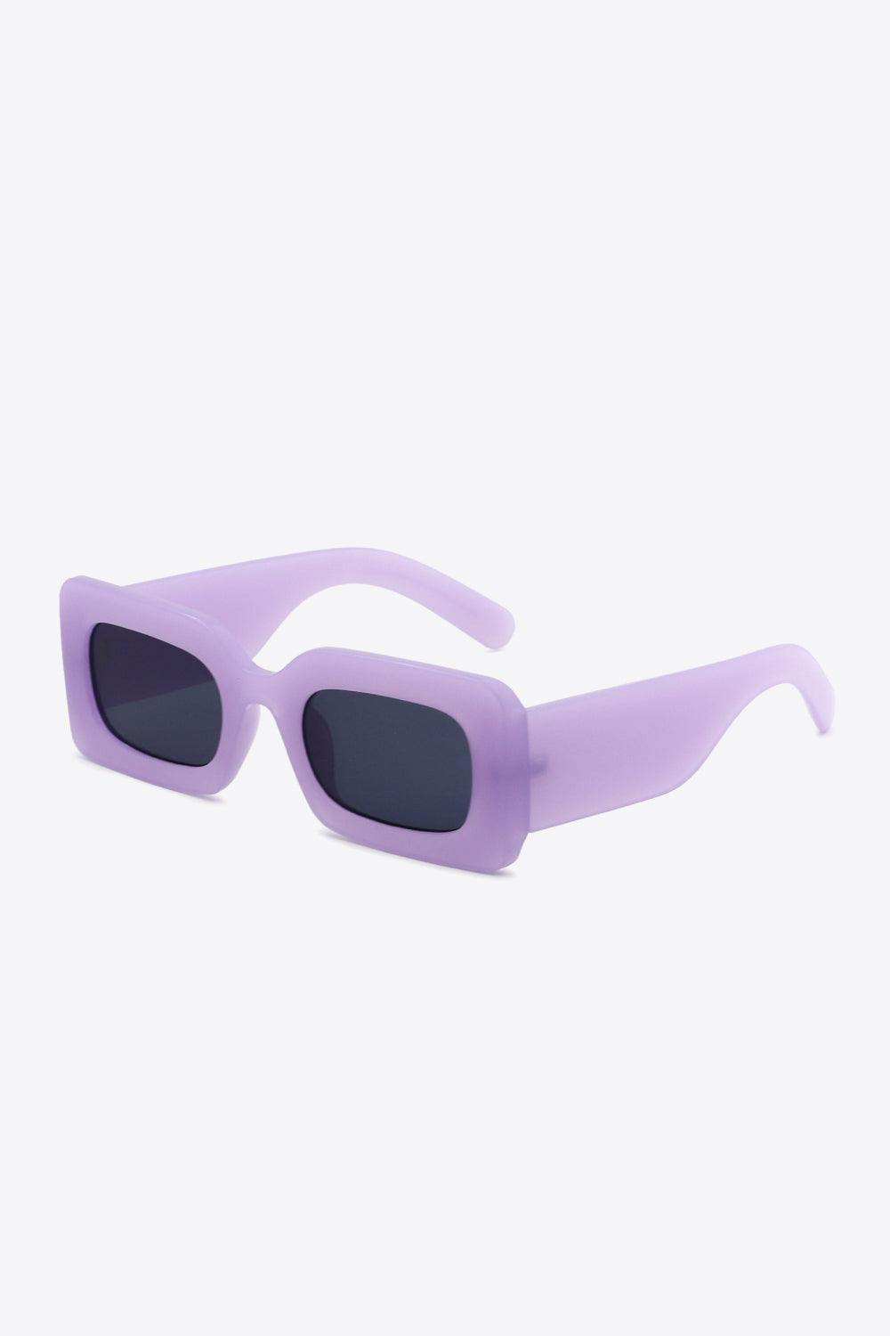 Polycarbonate Frame Rectangle Sunglasses - Trendsi - Flyclothing LLC
