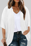 Plus Size Ribbed Cocoon Cover Up - Trendsi - Flyclothing LLC