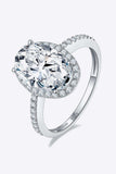 4.5 Carat Moissanite Halo Ring - Trendsi - Flyclothing LLC