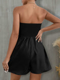 Pocketed Tube Wide Leg Romper - Trendsi - Flyclothing LLC