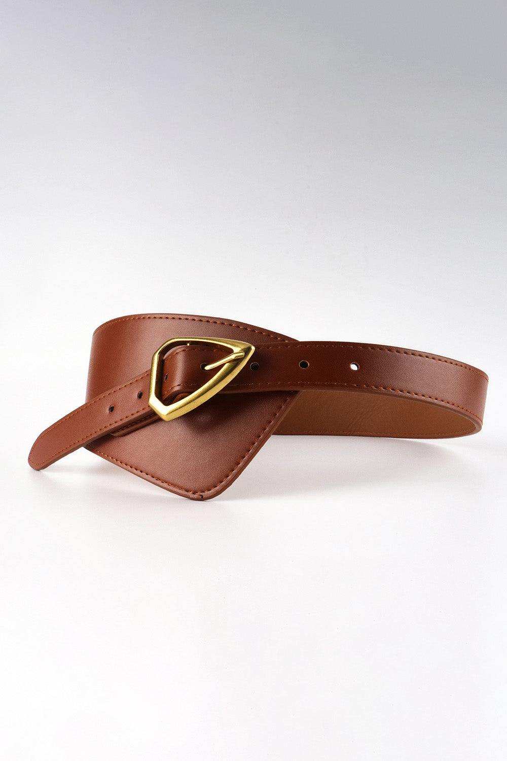 Irregular PU Leather Belt - Trendsi - Flyclothing LLC