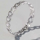 Heart Shape 925 Sterling Silver Ring - Trendsi - Flyclothing LLC
