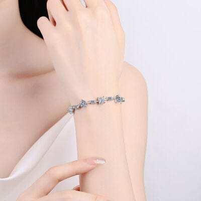6.2 Carat Moissanite 925 Sterling Silver Bracelet - Trendsi - Flyclothing LLC