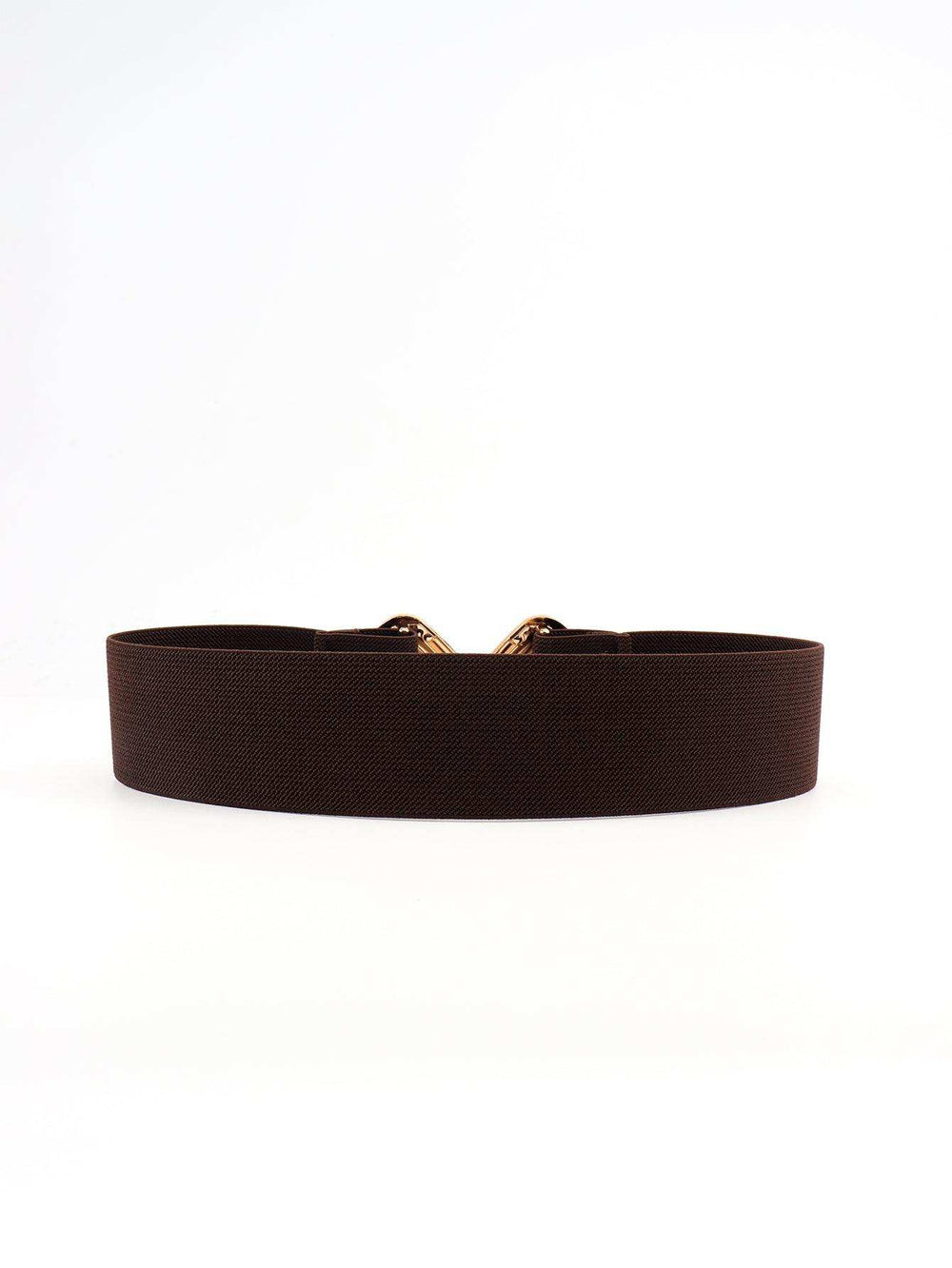 Geometric Buckle Elastic Wide Belt - Trendsi - Flyclothing LLC