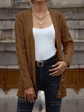 Cable-Knit Button Down Cardigan - Trendsi - Flyclothing LLC