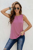 Round Neck Tank - Trendsi - Flyclothing LLC