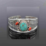 Turquoise Open Bracelet - Trendsi - Flyclothing LLC