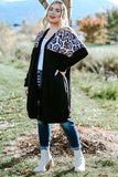 Plus Size Open Front Dropped Shoulder Cardigan - Trendsi - Flyclothing LLC