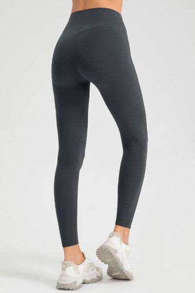 High Waist Skinny Active Pants - Trendsi - Flyclothing LLC
