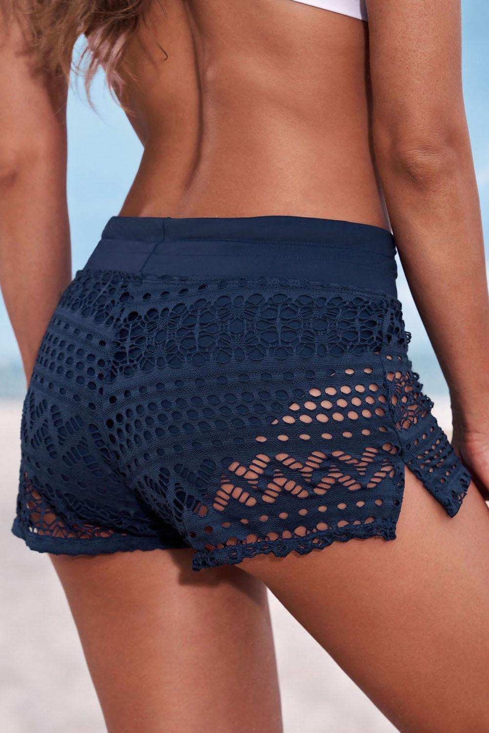 Full Size Drawstring Waist Swim Shorts - Trendsi - Flyclothing LLC