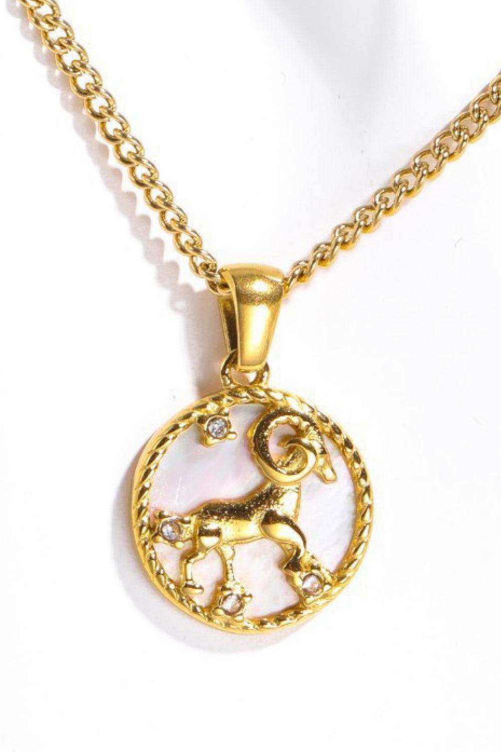 Constellation Pendant Stainless Steel Necklace - Trendsi - Flyclothing LLC