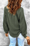Square Neck Waffle-Knit Top - Trendsi - Flyclothing LLC