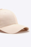 Plain Adjustable Cotton Baseball Cap - Trendsi - Flyclothing LLC