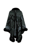 Printed Open Front Poncho - Trendsi - Flyclothing LLC
