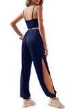 Cropped Cami and Side Split Joggers Set - Trendsi - Flyclothing LLC