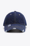 Distressed Adjustable Baseball Cap - Trendsi - Flyclothing LLC