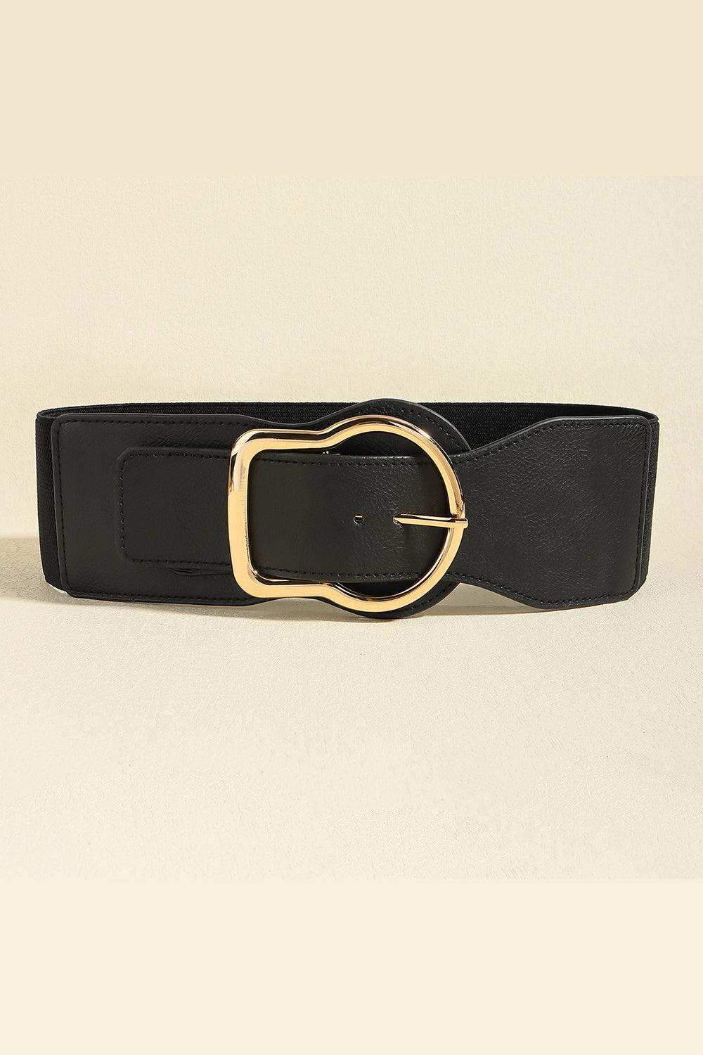 Zinc Alloy PU Leather Belt - Trendsi - Flyclothing LLC
