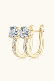 2 Carat Moissanite 925 Sterling Silver Earrings - Trendsi - Flyclothing LLC