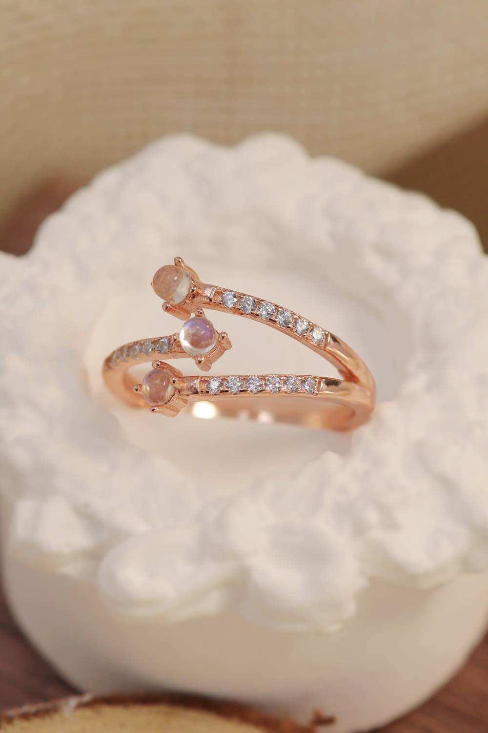 High Quality Natural Moonstone 925 Sterling Silver Ring - Trendsi - Flyclothing LLC